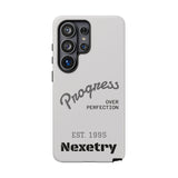 Phone Case — "Progress Over Perfection" Nexetry Est. 1995 Protective Case