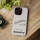 Phone Case — "Progress Over Perfection" Nexetry Est. 1995 Protective Case