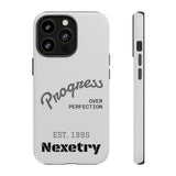 Phone Case — "Progress Over Perfection" Nexetry Est. 1995 Protective Case