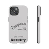 Phone Case — "Progress Over Perfection" Nexetry Est. 1995 Protective Case