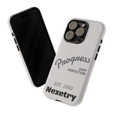 Phone Case — "Progress Over Perfection" Nexetry Est. 1995 Protective Case