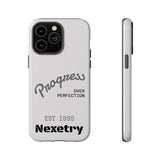 Phone Case — "Progress Over Perfection" Nexetry Est. 1995 Protective Case