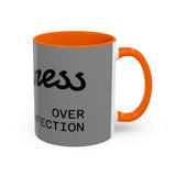 Happiness Over Perfection Accent Coffee Mug — 11/15 oz