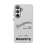 Phone Case — "Progress Over Perfection" Nexetry Est. 1995 Protective Case