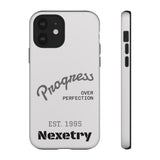 Phone Case — "Progress Over Perfection" Nexetry Est. 1995 Protective Case