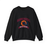 Oklahoma Basketball Pride Crewneck, Best in the West, Vintage Varsity Hoops